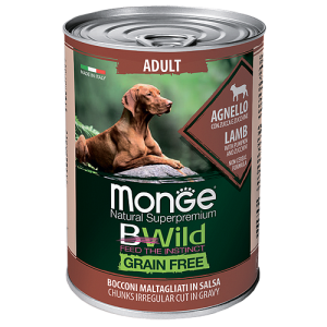 Monge bwild adult lamb konserva 400g