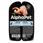 AlphaPet Sterilizasiyali Pisik Ucun Souslu Hamsi ve Krevet 80qr