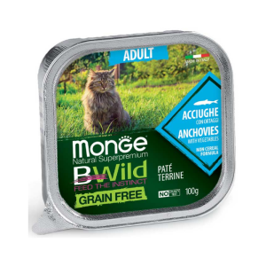 MONGE Bwild Pate CAT Acciughe 100gr
