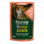 MONGE Bwild CAT Salmone Sterilised 85q(28)