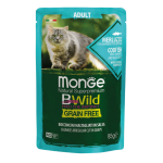 MONGE Bwild CAT Merluzzo Adult 85q(28)