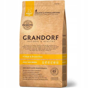 GRANDORF Dog Mini Adult 4Meat Recipe 3kq