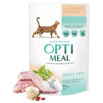 Optimeal Cat Rabbit with In White Sauce 85gr