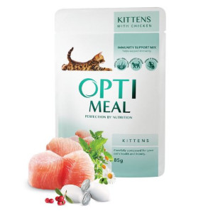 Optimeal Cat Kitten with Chicken 85gr