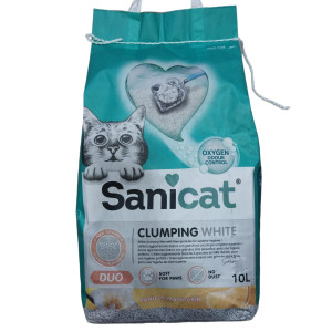 SANICAT Qum Toparlanan Clumping White Duo 10L S2677