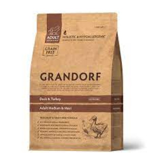 GRANDORF Dog Duck and Turkey Medium Maxi Adult 10kq