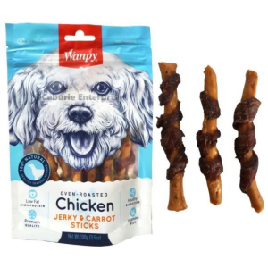 Wanpy Doq Chicken Jerky Carrot Sticks 100q 812425