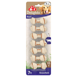 8 in 1 Delights Beef Bones XS 5kq