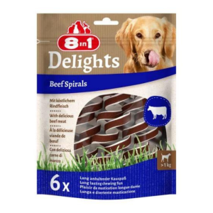 8 in 1 Delights Beef Spirals 60g