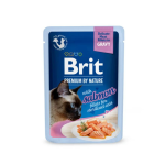Brit Premium By Nature Sterilised Cat Delicate Fillets in gravy with Salmon 85g