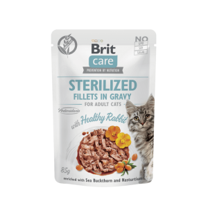 Brit Care Sterilised Fillet in Gravy with Healthy Rabbit 85g