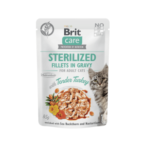 Brit Care Sterilised Fillet in Gravy with Tender Turkey 85g