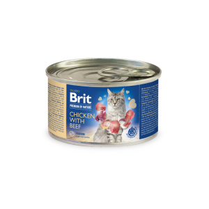 Brit Premium By Nature Cat Chicken Beef 200g