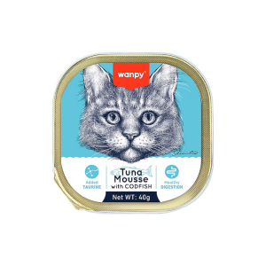 Wanpy Cat Pate Tuna & Codfish 40g 871279
