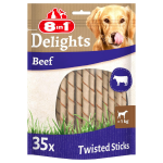 8 in 1 Beef Twisted Sticks 190g