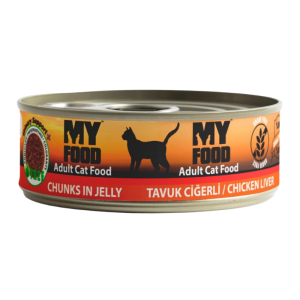 MYFOOD Cat Chunks in Jelly Chicken Liver 100g