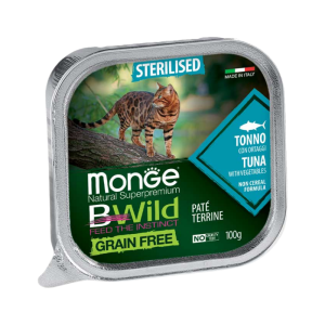 MONGE Bwild Pate CAT Tonno Sterilised 100gr
