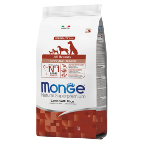 MONGE All Breeds Puppy Junior Lamb 15kq