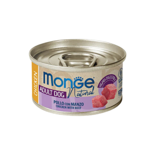 MONGE Natural Adult Dog Chicken with Beef 95qr